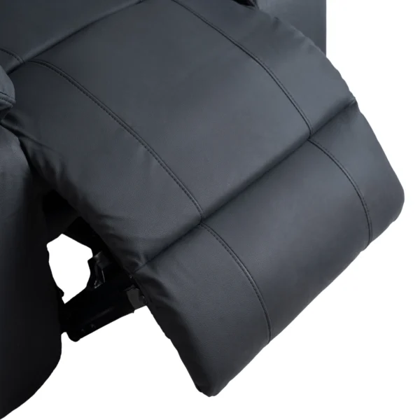 product-3289-9 Fotoliu cu masaj electric și spătar rabatabil JASPER, negru, din piele ecologică — Fotolii de masaj