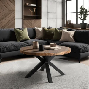 Măsuță de cafea LINCOLN Stejar rustic/Negru