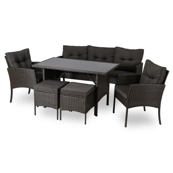 Set mobilier de grădină ATLANTA negru