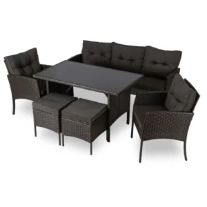 Set mobilier de grădină ATLANTA negru