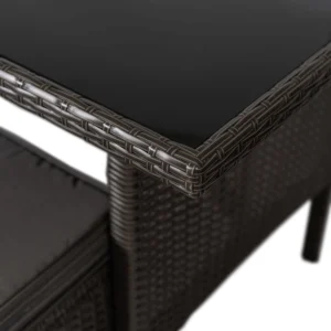 Set mobilier de grădină ATLANTA negru