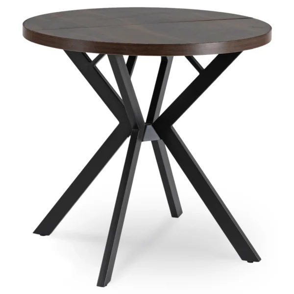 product-3303-0 DORIAN Masă pliantă 80-160 cm nuc/negru — Mese