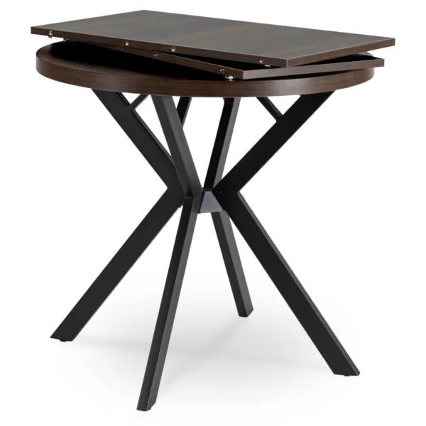 product-3303-4 DORIAN Masă pliantă 80-160 cm nuc/negru — Mese