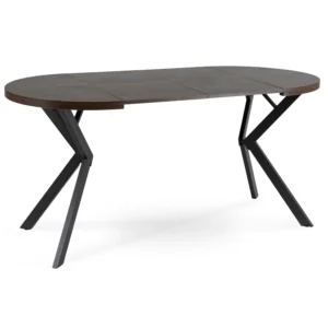 product-3303-6 DORIAN Masă pliantă 80-160 cm nuc/negru — Mese