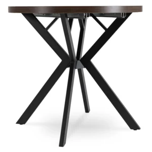 product-3303-7 DORIAN Masă pliantă 80-160 cm nuc/negru — Mese