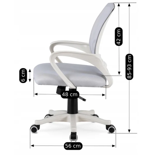 Scaun pivotant NATE Gri