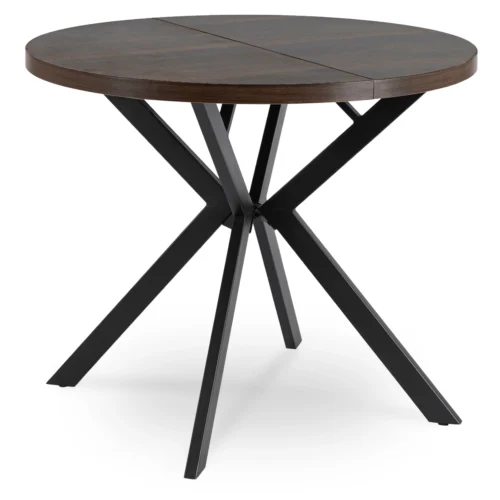 LUGO Masă extensibilă 90-190 cm Nuc/Negru