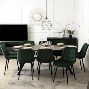 LUGO Masă extensibilă 90-190 cm Nuc/Negru