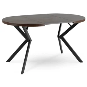 LUGO Masă extensibilă 90-190 cm Nuc/Negru