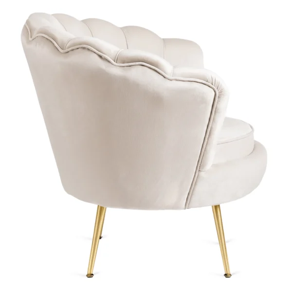 product-3311-3 Fotoliu GRAND cu suport pentru picioare Cream Velour — Fotolii cu taburet