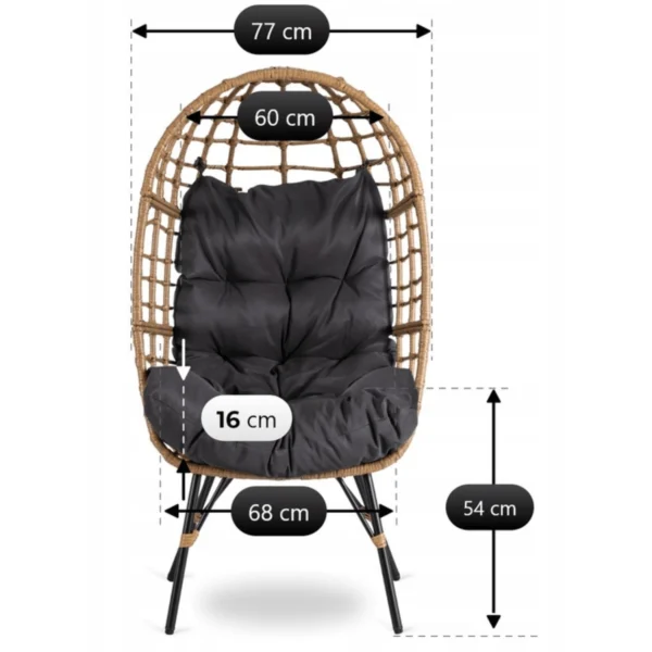 product-3312-7 Scaun de grădină MADISON Grey