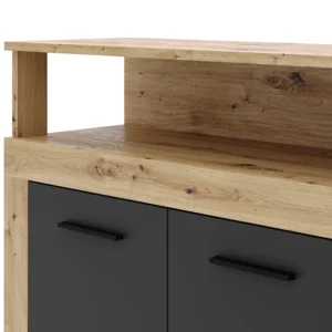 Comodă BLAGO 190 cm Artisan Oak/Negru — Comode