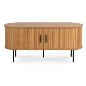 TRISH 120 cm Dulap TV cu două uși Stejar