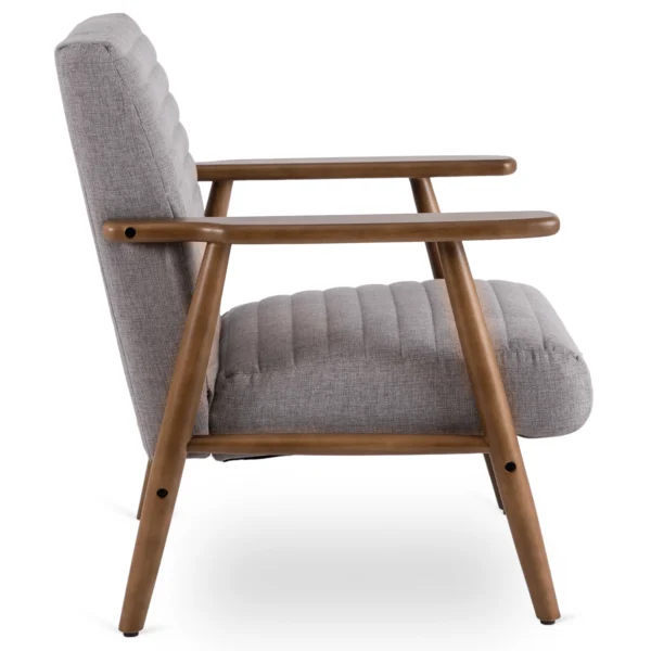 FORLAN Fotoliu reclinabil Gri