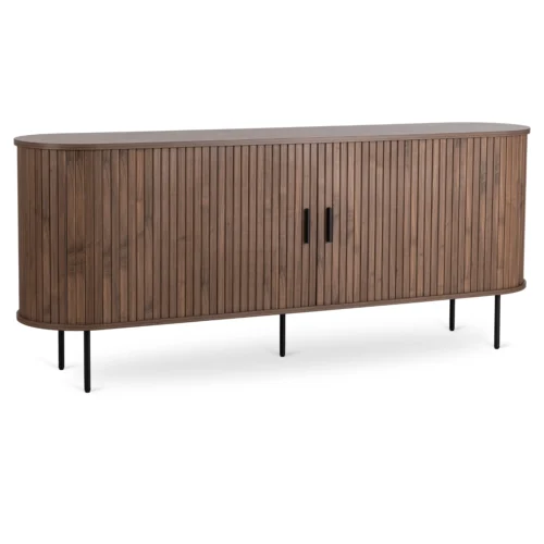 product-3324-0 Comodă TRISH 180 cm cu două uși glisante din lemn de nuc