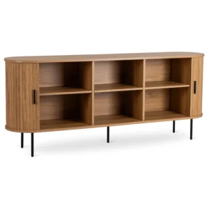 product-3325-2 TRISH 180 cm Comoda extensibilă cu două uși Stejar — Comode