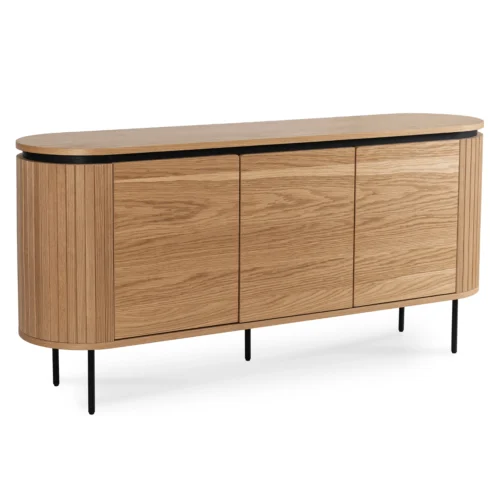 product-3329-0 Comodă BECK 160 cm cu trei uși din stejar