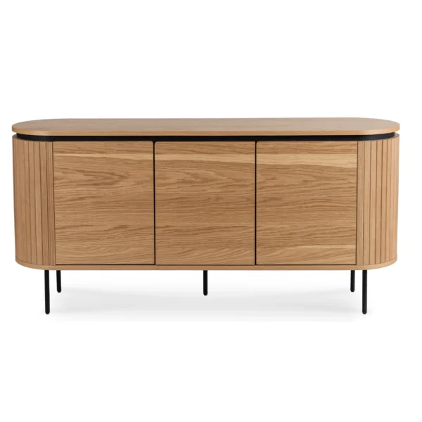 Comodă BECK 160 cm cu trei uși din stejar