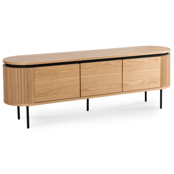 product-3330-0 Dulap RTV BECK 160 cm Stejar cu trei uși — Comode TV