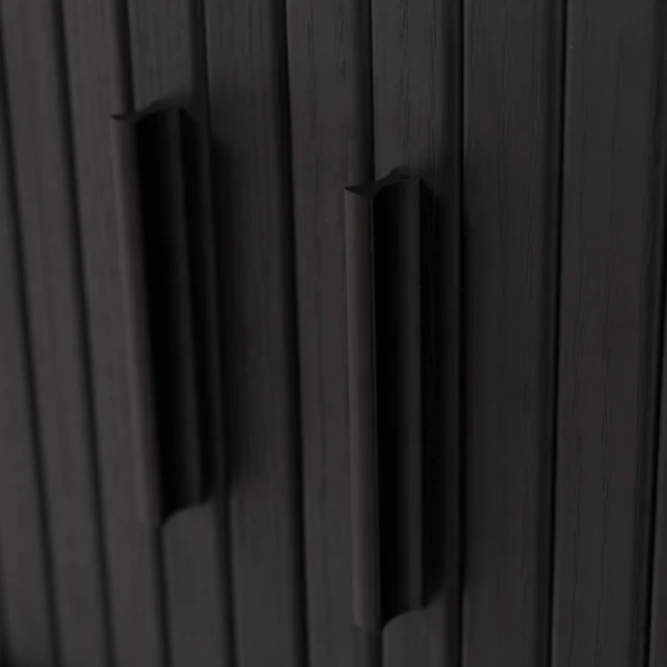 product-3332-4 Dulap RTV TRISH 120 cm cu două uși Negru — Comode TV