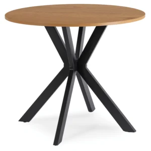 Masă extensibilă OVAL 90–220 cm Travertin/Nuc