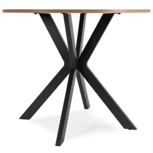 Masă LAUREN 90 cm stejar aur/negru — Mese