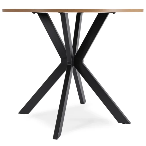 Masă LAUREN 90 cm stejar aur/negru — Mese