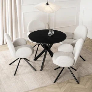 Masa LAUREN 80 cm Negru