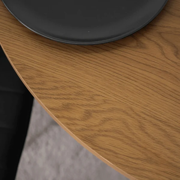 Masa LAUREN 80 cm Stejar auriu/Negru