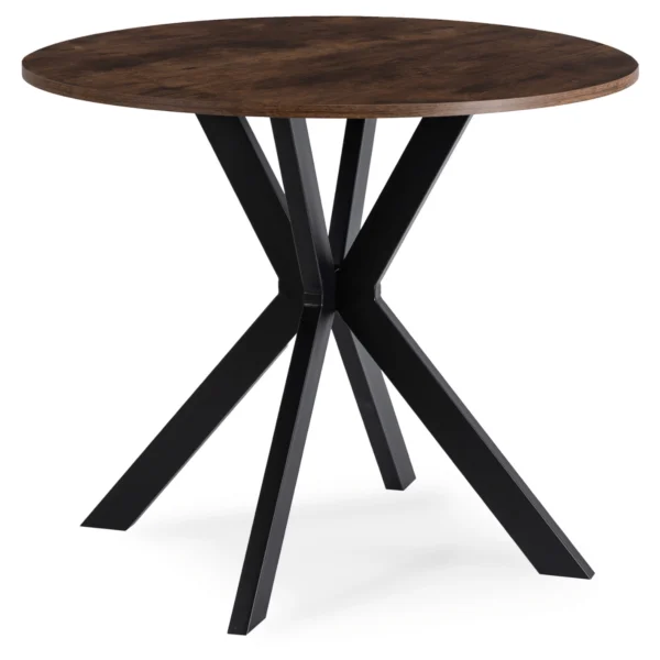 product-3340-0 Masa LAUREN 80 cm Stejar rustic/Negru — Mese
