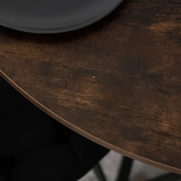 product-3340-2 Masa LAUREN 80 cm Stejar rustic/Negru — Mese