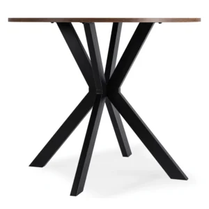 product-3340-4 Masa LAUREN 80 cm Stejar rustic/Negru — Mese