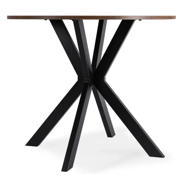 product-3340-4 Masa LAUREN 80 cm Stejar rustic/Negru — Mese