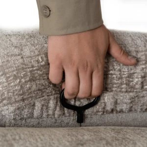 Scaun de masaj reclinabil BRUCE cu funcție de balansare, velur bej