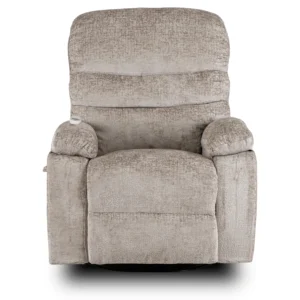 Scaun de masaj reclinabil BRUCE cu funcție de balansare, velur bej