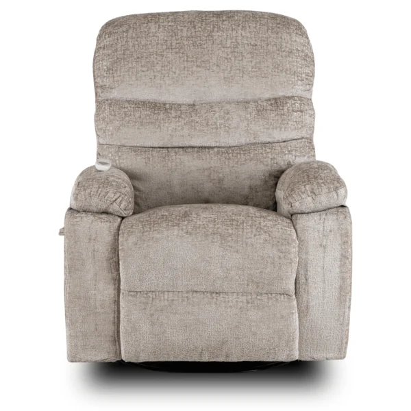 Scaun de masaj reclinabil BRUCE cu funcție de balansare, velur bej