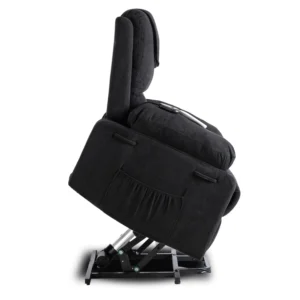product-3344-5 Fotoliu de masaj electric, rabatabil, model FENIX, cu funcție de ridicare, negru — Fotolii de masaj