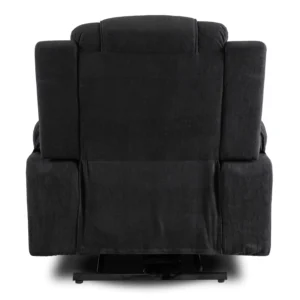 product-3344-7 Fotoliu de masaj electric, rabatabil, model FENIX, cu funcție de ridicare, negru — Fotolii de masaj