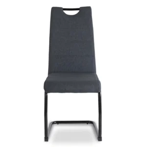 Scaun LOPEZ Gri închis/negru — MOBILA