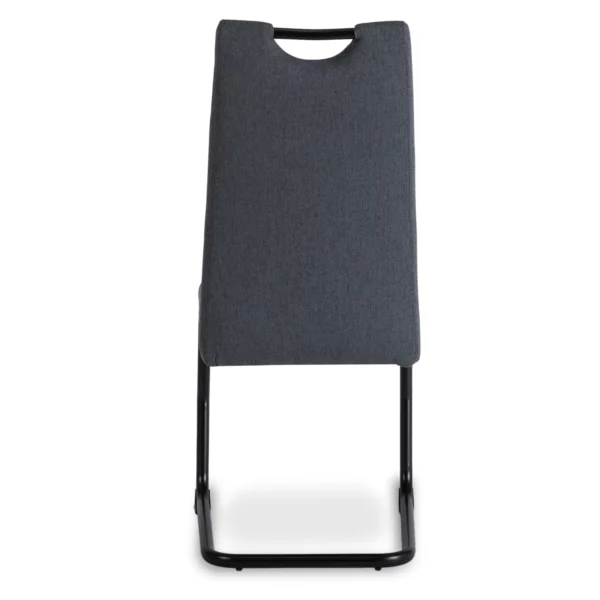 Scaun LOPEZ Gri închis/negru — MOBILA