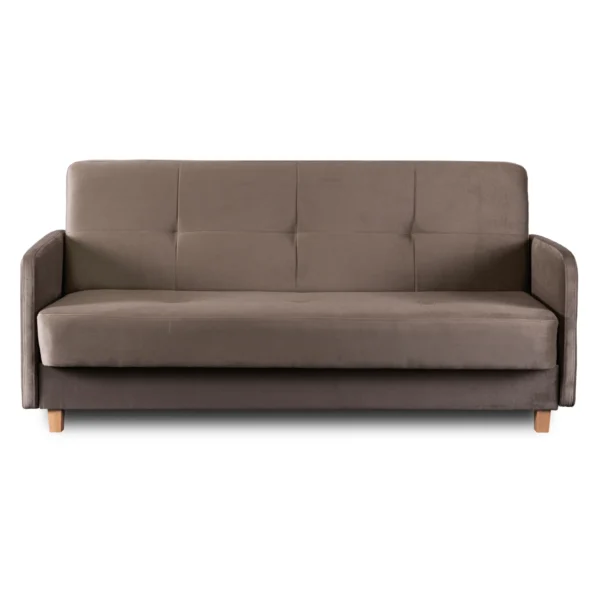 Set de 2x canapea pliabilă CUBA bej — Canapele și sofale