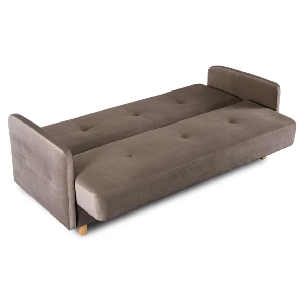 Set de 2x canapea pliabilă CUBA bej — Canapele și sofale