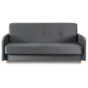 Set de 2x canapea pliabilă CUBA gri — Canapele și sofale