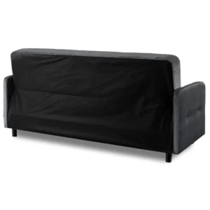 Set de 2x canapea pliabilă CUBA gri — Canapele și sofale