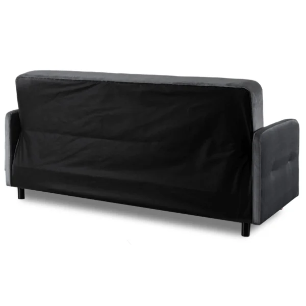 Set de 2x canapea pliabilă CUBA gri — Canapele și sofale