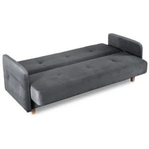 Set de 2x canapea pliabilă CUBA gri — Canapele și sofale