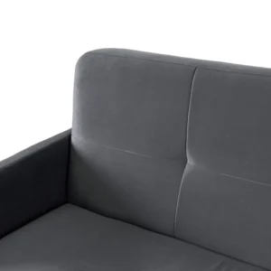 Set de 2x canapea pliabilă CUBA gri — Canapele și sofale