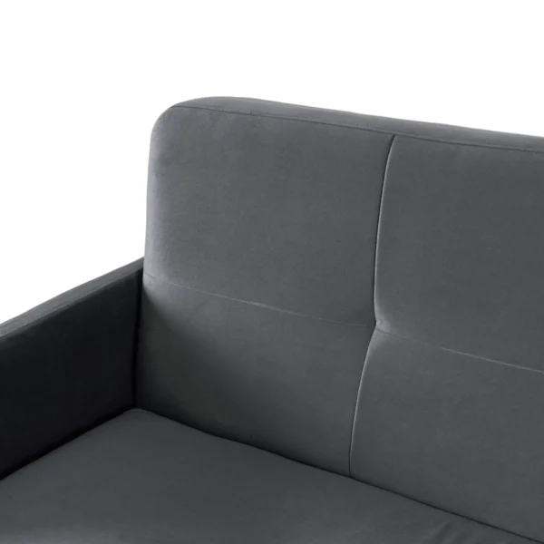 Set de 2x canapea pliabilă CUBA gri — Canapele și sofale