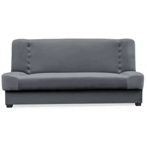 Set de 2x canapea extensibilă PIANO Grey velour — Canapele și sofale