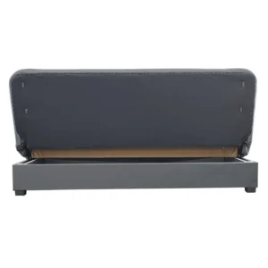 Set de 2x canapea extensibilă PIANO Grey velour — Canapele și sofale